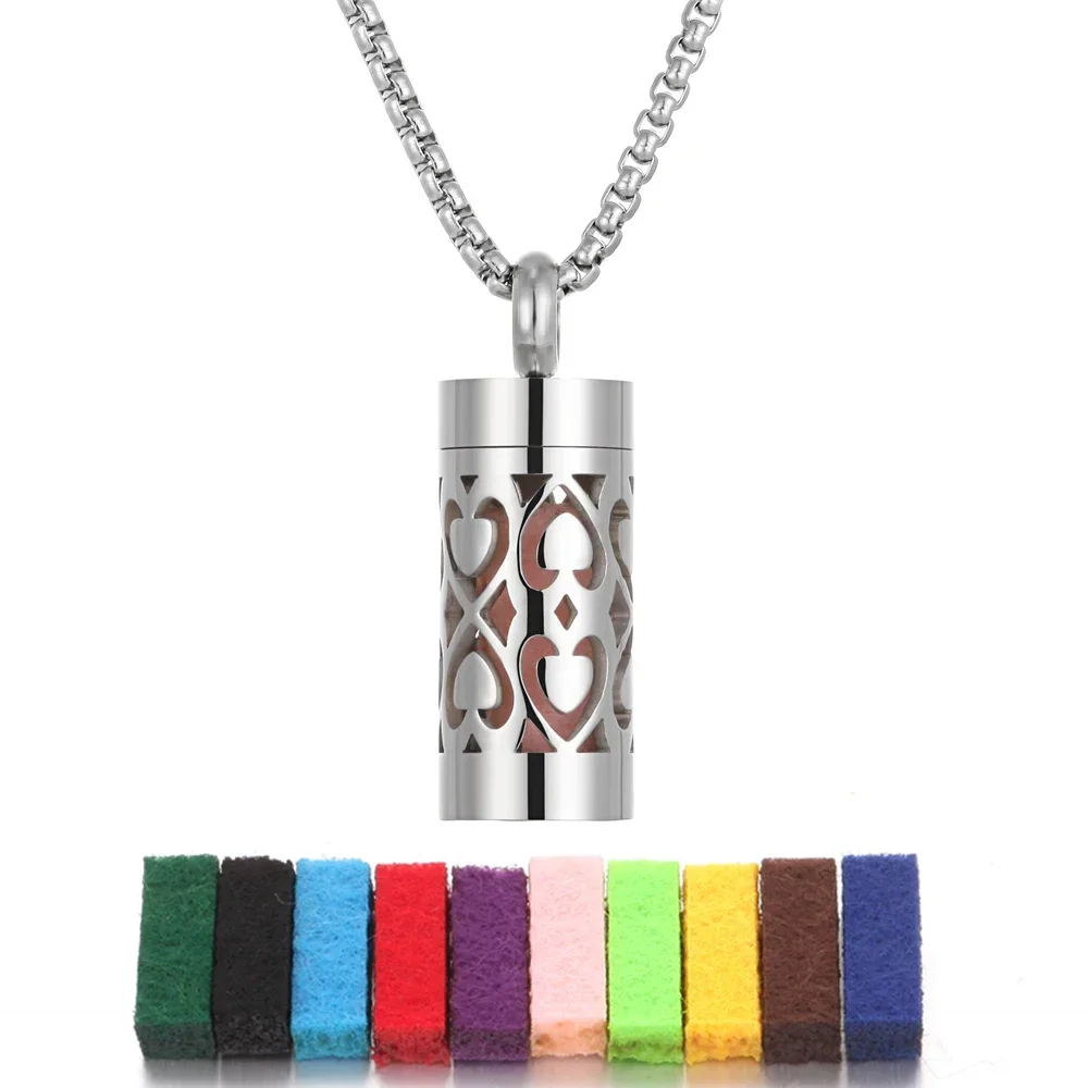 Stainless Steel Aromatherapy Diffuser Pendant Necklace