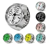 Vintage Punk Quartz Finger Pocket Watch Ring for Women Men Goth Clock Rings Digital Watch Elastic Stretchy Rings Jewelry Gift 1