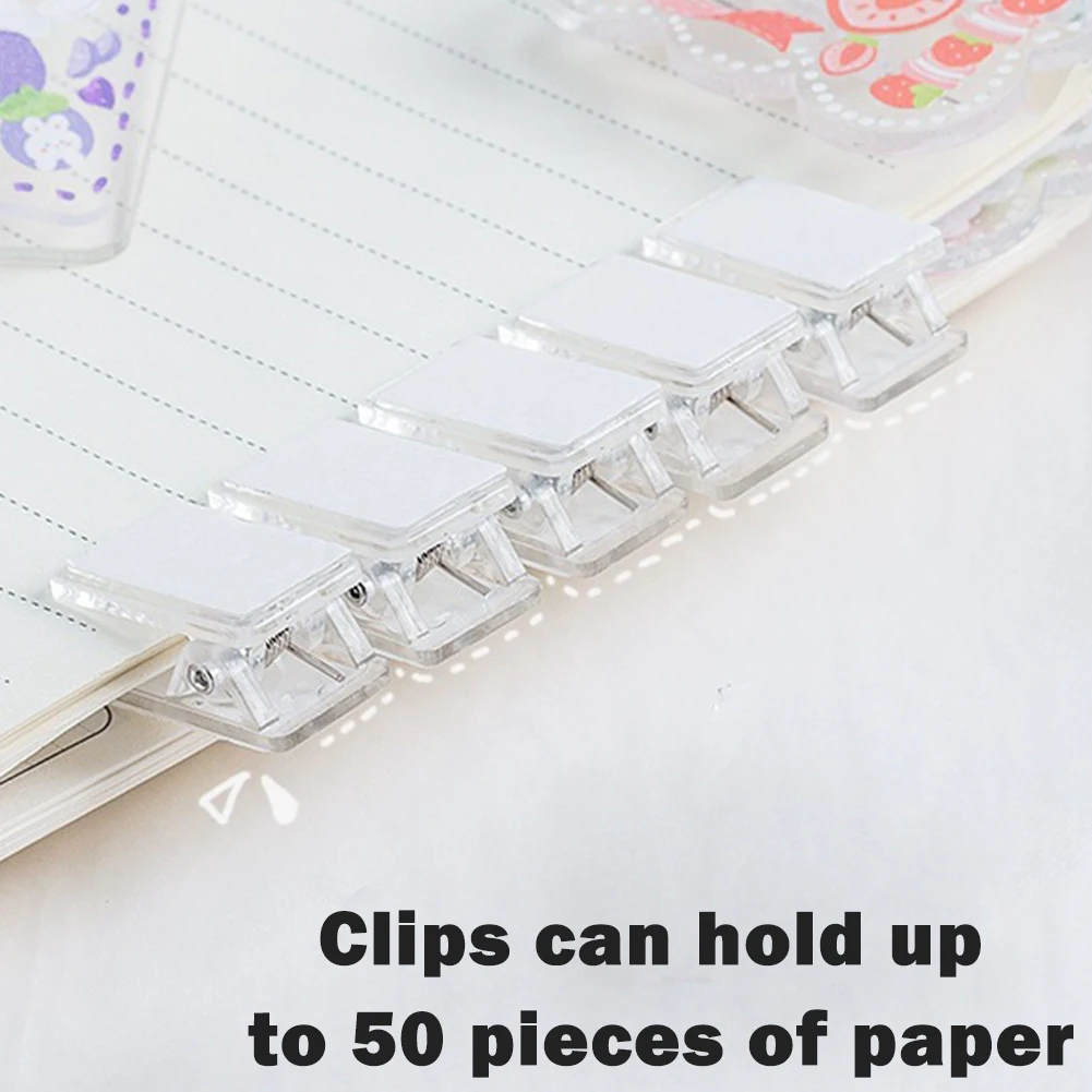 50pcs Wall Teacher Student Self Adhesive Plastic Clear Spring Photo Sticky  Clips Home Decorations Paper Office Hanging - AliExpress