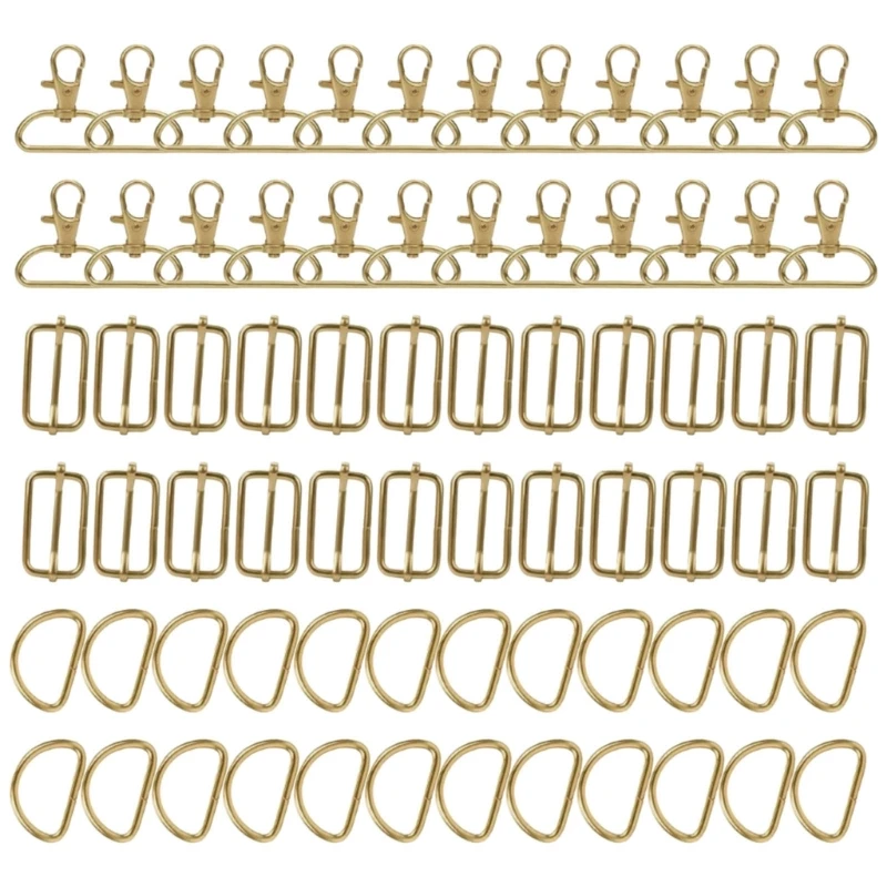 

72 Pieces Swivels Carabiner Keychain Carabiner Hooks D Rings Swivels Snaps Hooks
