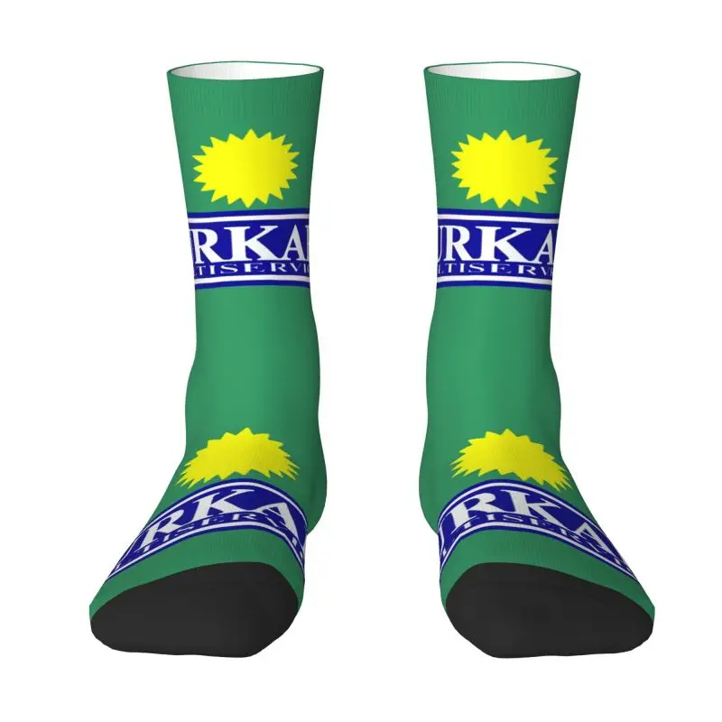 

Green Burkart Parody Ricards Drink Men's Crew Socks Unisex Novelty Spring Summer Autumn Winter Dress Socks