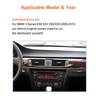 Bonroad 10.25 pouces, écran Linux Carplay Android Auto, Youtube pour BMW Série 3 E90 E91 E92 E93 2005-2012, autoradio, lecteur multimédia 2