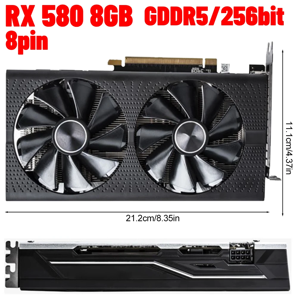 RX580-8GB-Graphics-Video-Card-with-Dual-Fan-Graphics-Card-GDDR5-256-Bit ...