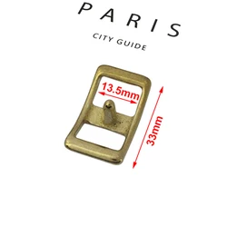 Premium Solid Brass Conway Buckle for Equestrian Harness and Leather Craft (13.5mm Inner width)