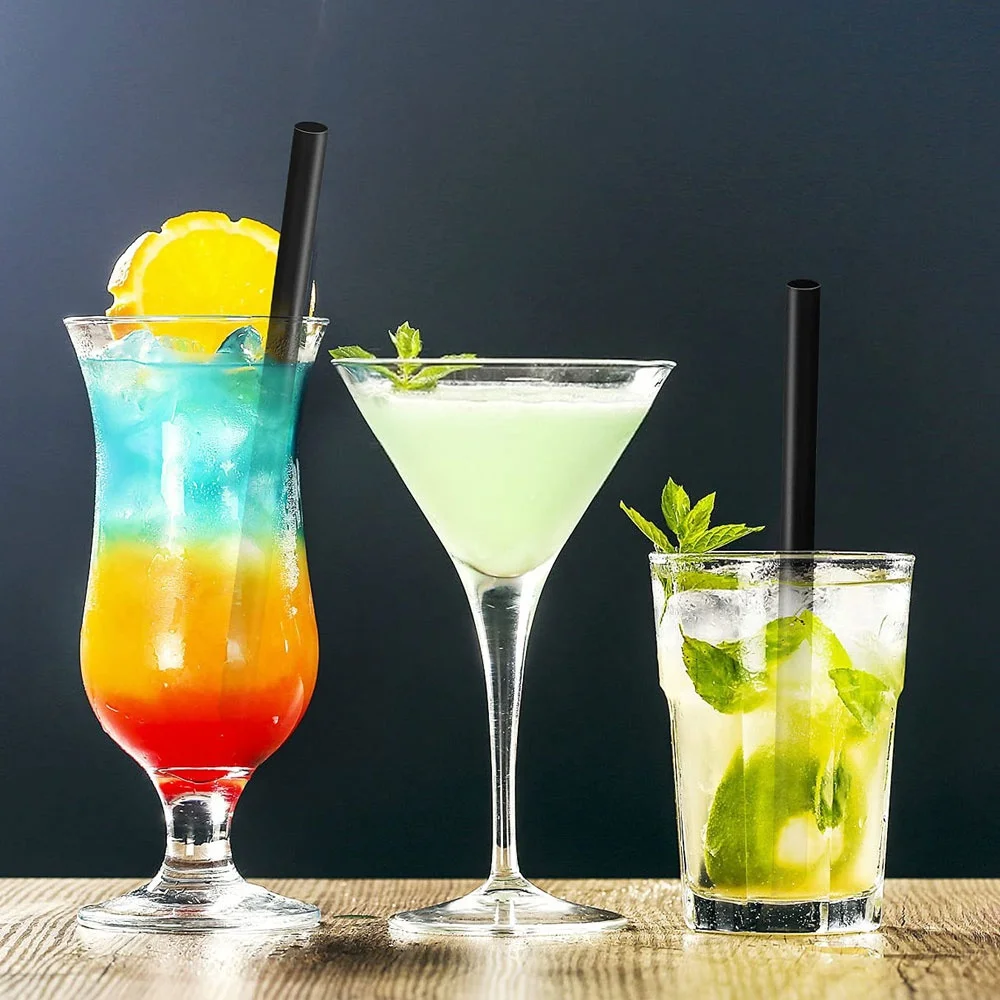 300Pcs Disposable Plastic Straws For Party Drink