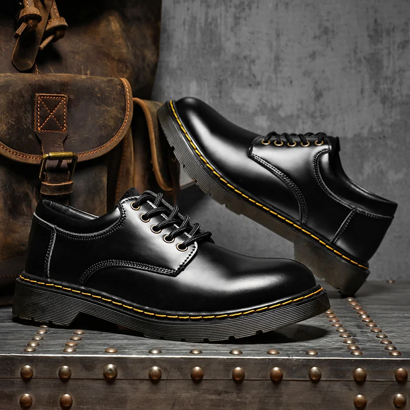 

Mens Luxury Casual Genuine Leather High-quality Leisure Tooling Shoes Comfortable Inside Handmade Trend Fashion Shoes Size 38-48