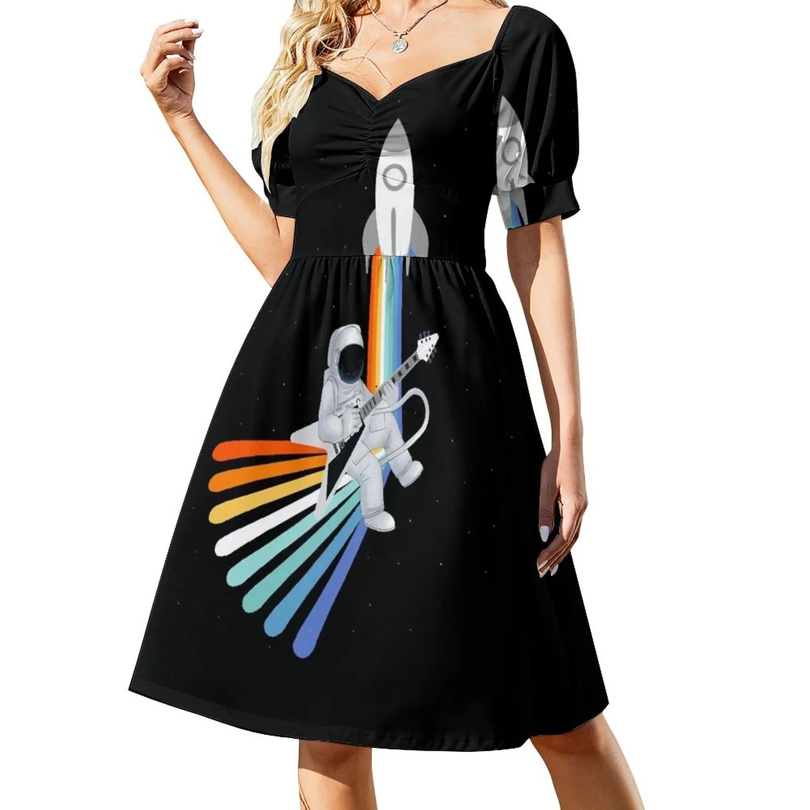 

Space Rock-et Man Dress Dress women women's dresses luxury Cocktail of dresses Women's dress