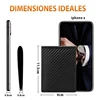 Slim Minimalist Tri-Fold Wallet Carbon Fiber RFID Blocking Men's  Wallet With ID Window and 9 Card Slots 5