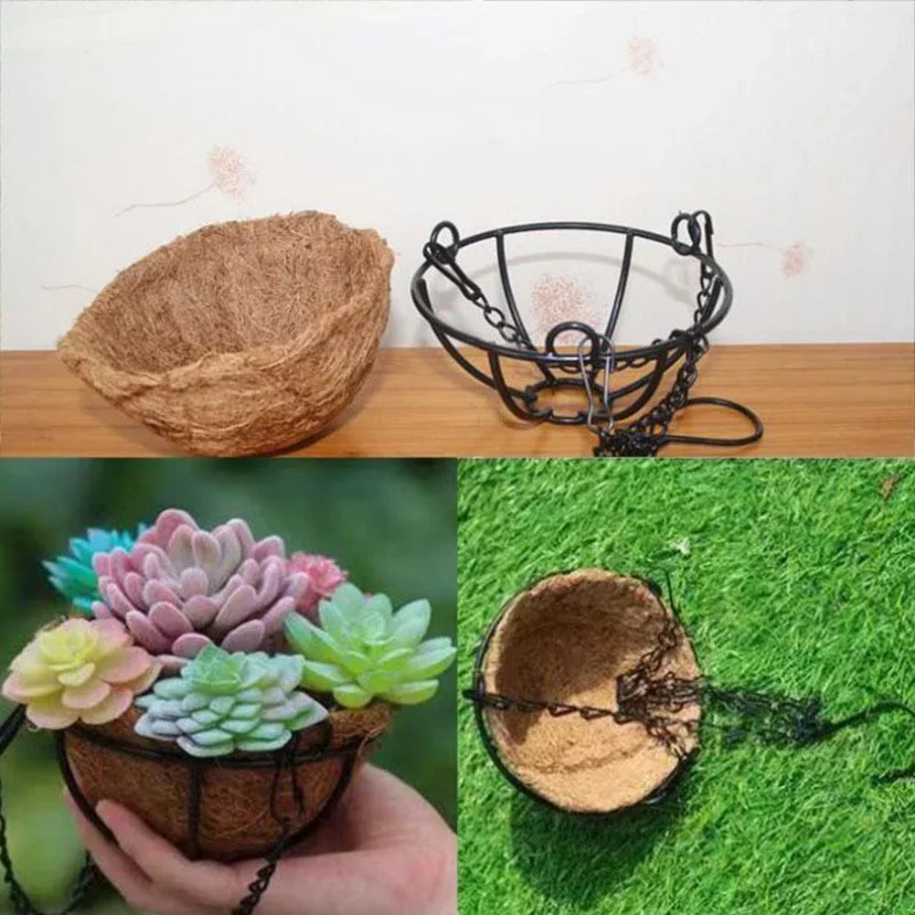 Flower Pot Plant Hanger Wicker Planter Hanging Basket Organizer 5 Size Rattan Hanging Basket with 3 Hooks Hydroponic Plants Grow Tools Garden Decorations