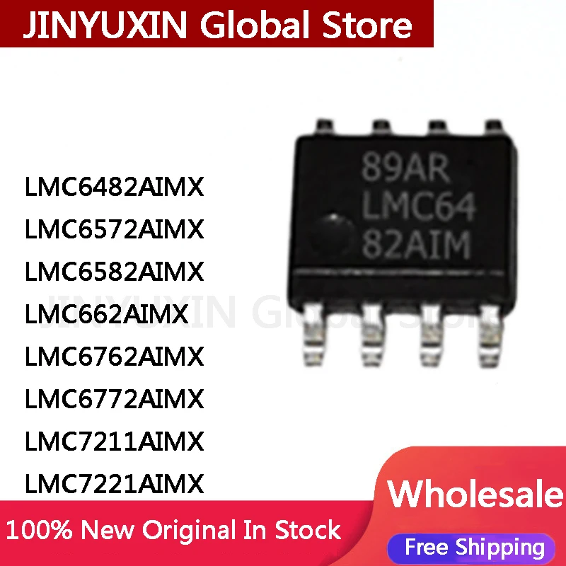 5Pcs 100% 새로운 LMC6482AIMX LMC6482 LMC6572 LMC6582 ..