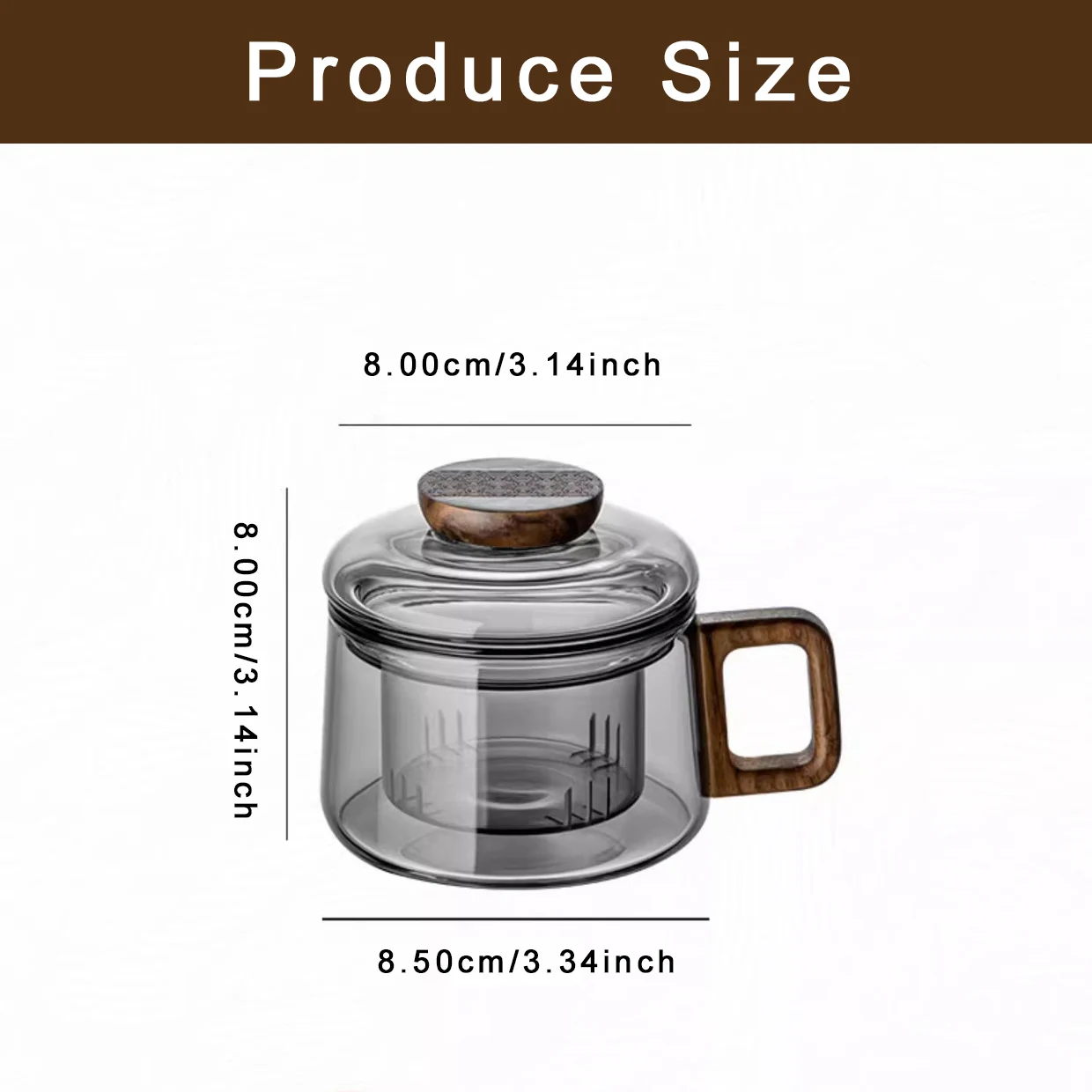 200ml Heat Resistant Borosilicate Glass Tea Cup - Kung Fu Tea Set with Cover - Image 6