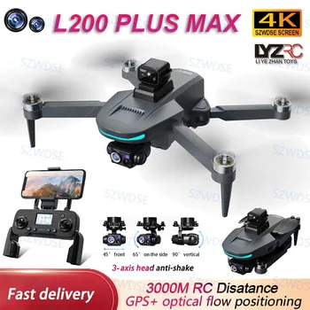 Drone L200 Plus MAX GPS con giunto cardanico a 3 assi professionale 4K HD fotocamera FPV droni opzionale per evitare ostacoli RC Quadcopter giocattoli
