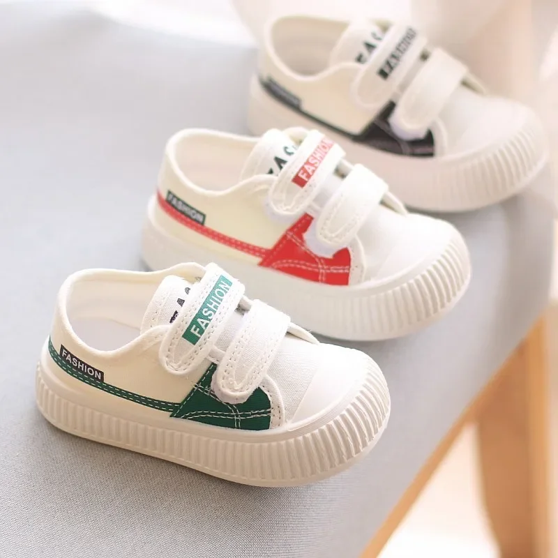Spring Autumn Fashion Kids Canvas Shoes Casual Sport Boys Girls Sneakers Shoes Soft Rubber Sole Flat Children Canvas Shoes 21-26 5