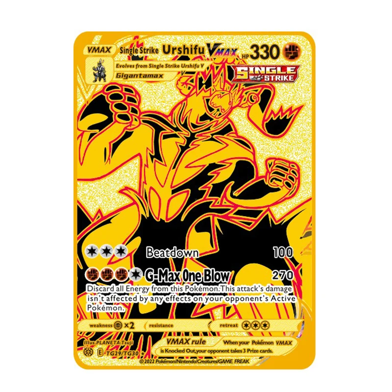 Pokemon 27 estilos rápido shaymin charizard vmax ouro metal cartão jogo  coleção anime cartões brinquedos para crianças presente de natal -  AliExpress