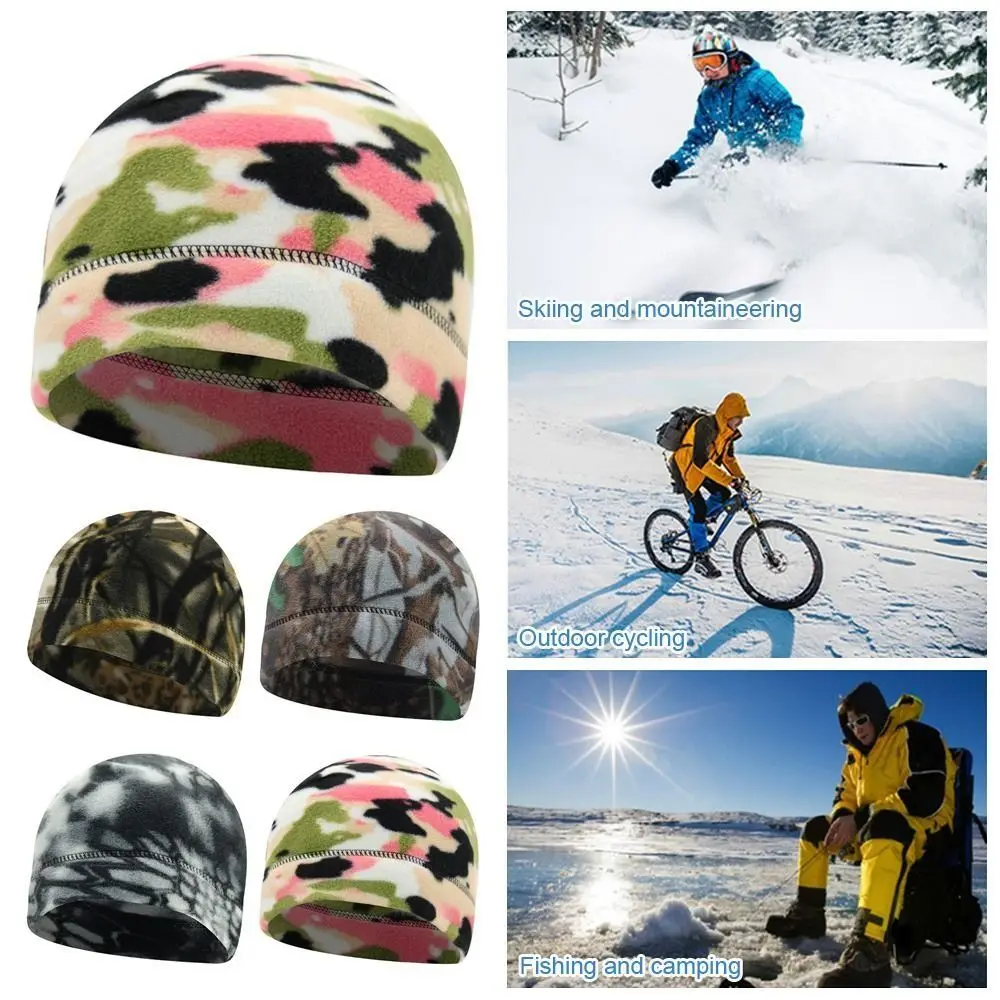 

Windproof Winter Cap Thickened Elastic Thermal Tactical Hat Breathable Tactical Camouflage Warm Fleece Cap