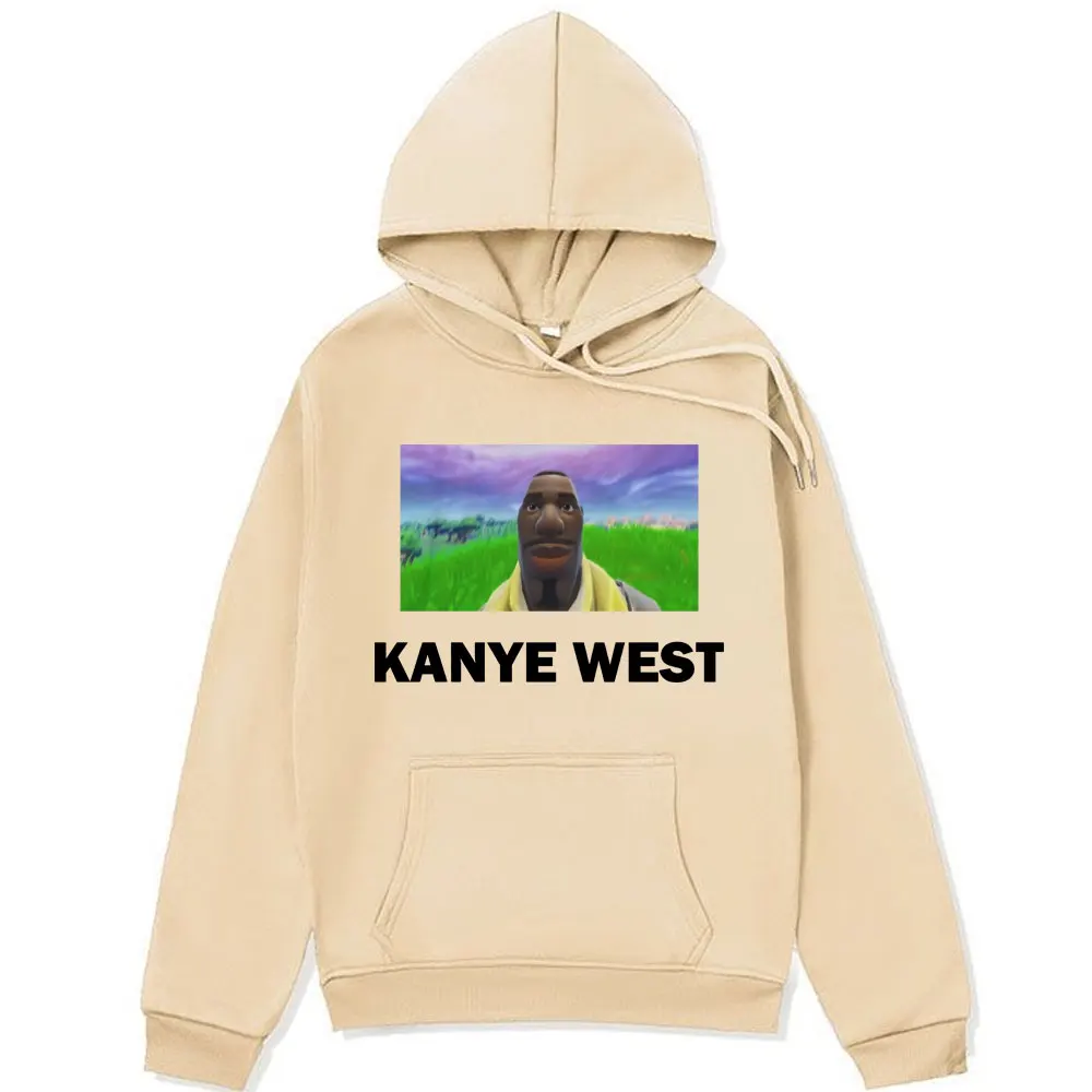 Rapper Kanye West Graphic Printed Hoodies Men Women's Fashion Harajuku Hooded Sweatshirts Hip Hop Oversized Long Sleeve Pullover