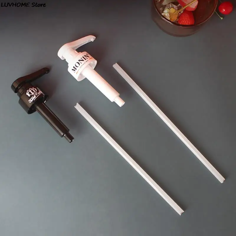 Syrup Dispenser Pump Coffee 1 Liter Dispenser Syrup Pump Black Liquid Dispenser for Syrup 10Ml Juice Bottle Pump