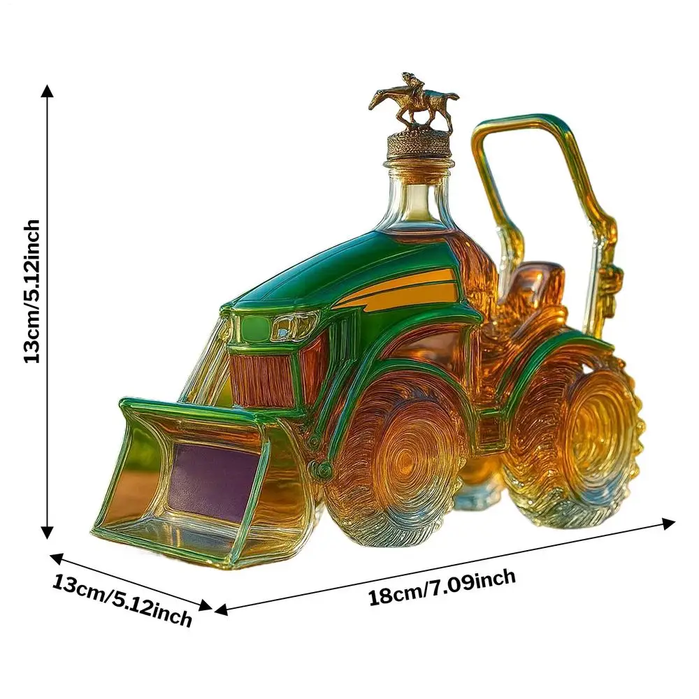 Carafe À Whisky En Forme De Tracteur, Bouteille De Whisky En Verre