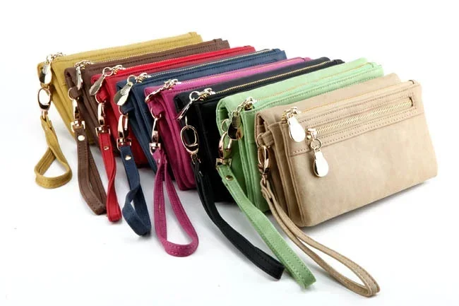 UltraKey women's wallet card purse Candy color zipper phone wallet coin purse fashion lady clutch