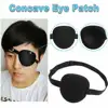 1Pc Single Eye Patch Adult Kids Pirate Concave Eye Patch 3D Adjustable Eyepatch For Right Or Left Eye Pirate Costume Eye Patch 1