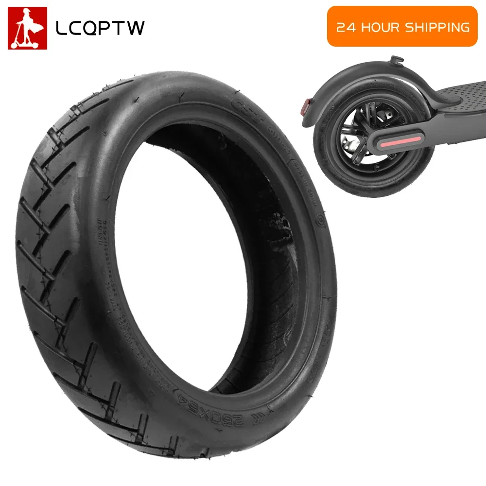 myBESTscooter – 250 x 54 Tubeless tires for Xiaomi 4 electric scooters, rubber tires with spare parts for valve