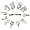 Stainless Steel G3/8 Pipe G1/2 High-pressure Water Gun Quick Connector 1