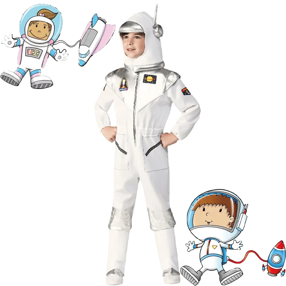 

Детский костюм для косплея, костюм спецодежды, подарок на день рождения, рождество, хэллоуин, карнавал, костюм астронавта