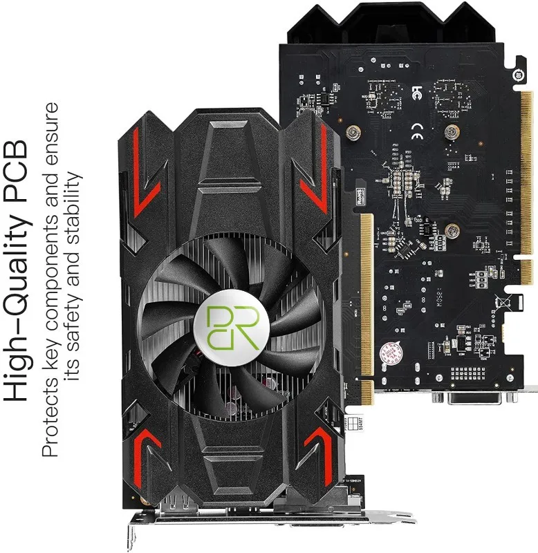 Br Amd Radeon Rx 550 4Gb Grafische Kaart Gddr5 128bit Pci-e X16 Hdmi Dp Dvi