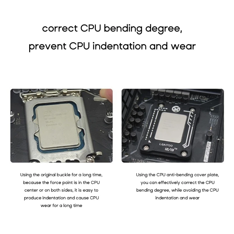 CPU Buckle for LGA1700 Intel12th 13th Gen LGA 1700 CPU Bending Corrector Frame Dropship