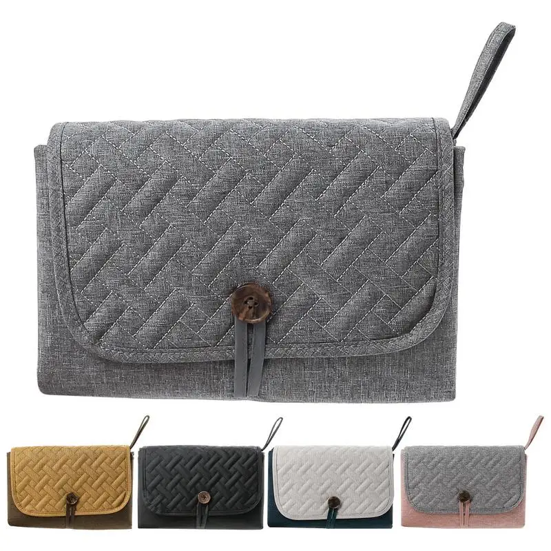 

Waterproof Compact Diaper Changing Mats Reusable Home Travel Changing Station With Pockets For Indoor And Outdoor New Mom Gifts