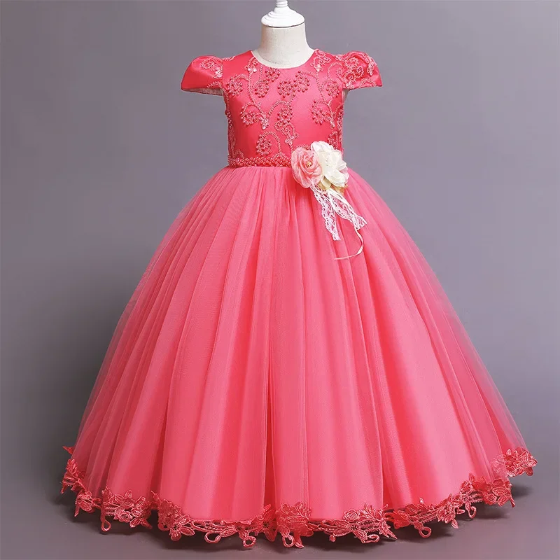

Girl Princess Dress Autumn Wedding Birthday Party Dress Vestidos Kids Dresses For Girls Children Christmas Costumes