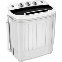ZENY Portable Clothes Washing Machine Mini Twin Tub Washing Machine 13lbs Capacity with Spin Dryer,Compact Washer 1