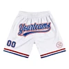 Custom White Blue Red Authentic Basketball Shorts 3D Printed Men Shorts Name Mumber Quick Drying Beach Shorts 1