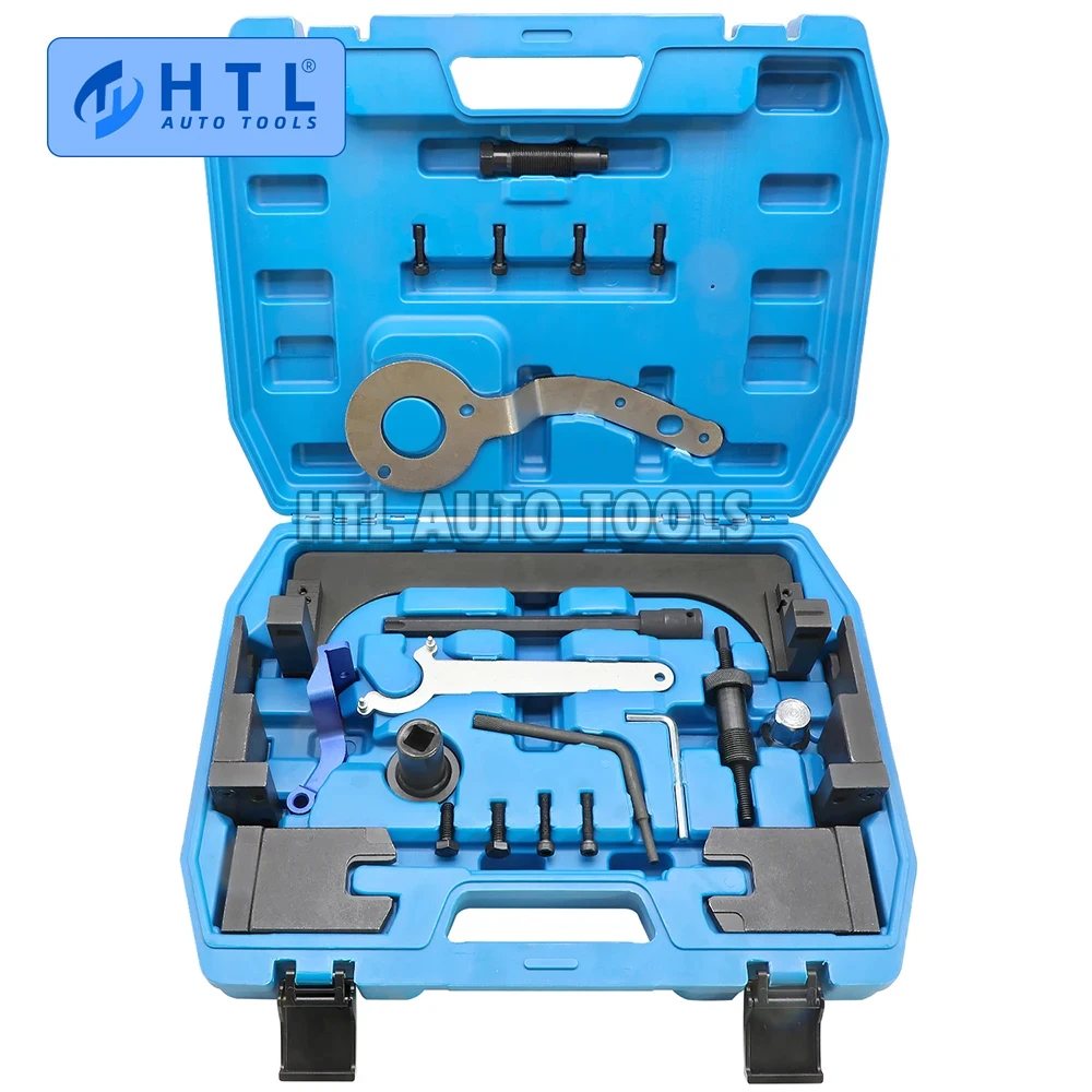 DPTOOL tandriemgereedschap, nokkenasuitlijningsgereedschap voor BMW Mini B38 A15 A12 B48 A20 B58 motor-nokkenasafstelgereedschapsset met T60 cilinderkopschroefverwijderingsmoer Vanos
