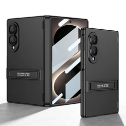 Ultra Slim Frosted Armor Case with Built - in Screen Protector for Galaxy Z Fold 8 Ultra (Black)