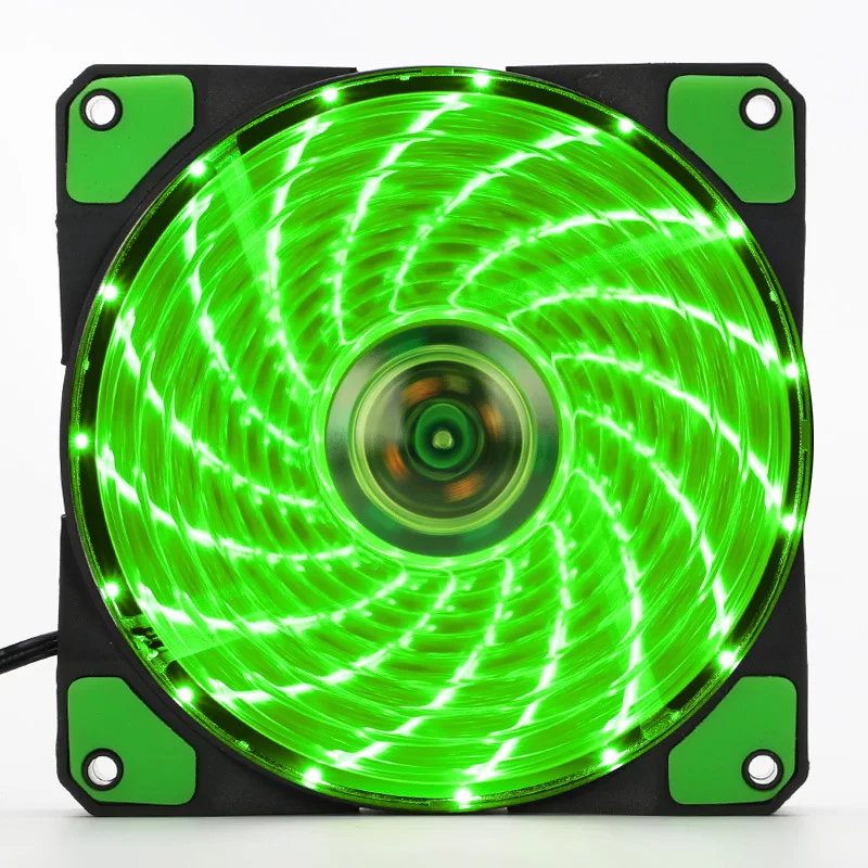 CPU + LED冷却ファン + 512GB SSD LED冷却ファンラジエーター、120mm PCコンピュータ超静音12CM