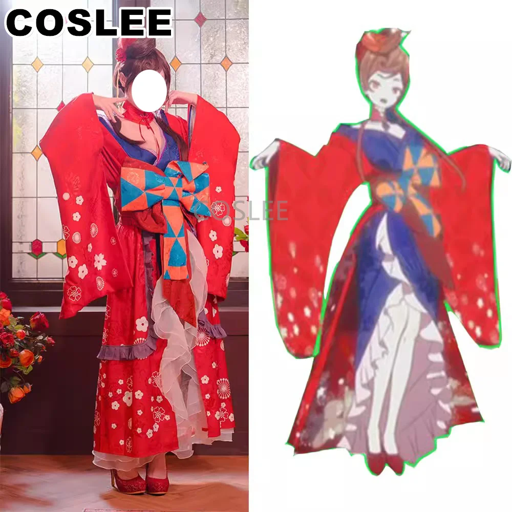 Костюм для косплея Yuugiri из аниме «зомби», красное кимоно, костюм для Хэллоуина, вечерний наряд для женщин, под заказ