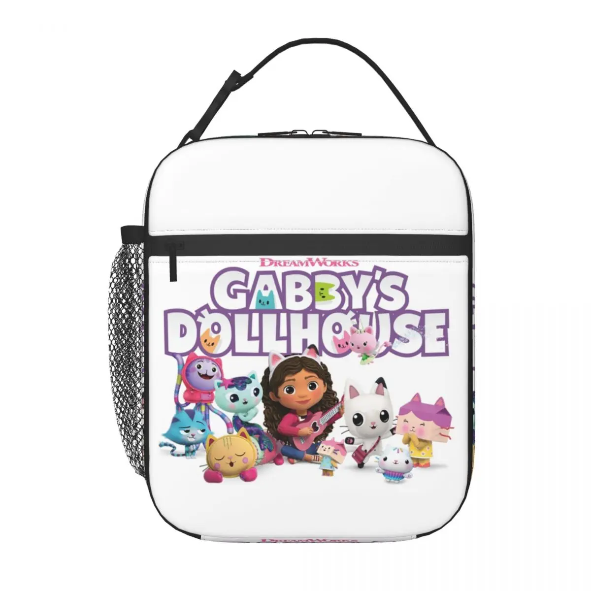 

Custom Gabbys Dollhouse Lunch Bag Men Women Warm Cooler Insulated Lunch Boxes for Kids School