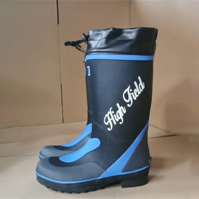 Outdoor Waterproof Fishing Hunting Boots, Wading Rubber Sole High Rain Boots, Anti-slip Reef Rock Fishing Hiking Shoes
