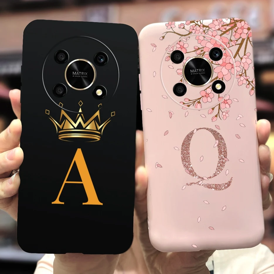 Cute Couple Letters Matte Phone Case - Soft Protective Cover