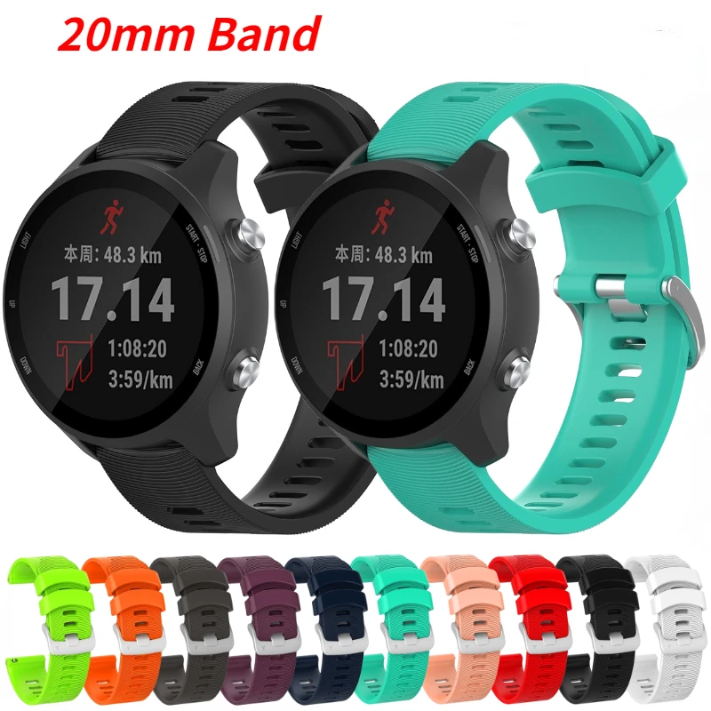 

20mm Silicone Strap for Samsung Galaxy Watch 4 5 6 40mm 44mm 5 Pro 45mn Bracelet for Watch 4 6 Classic 42mm 46mm 43mm 47mm Band