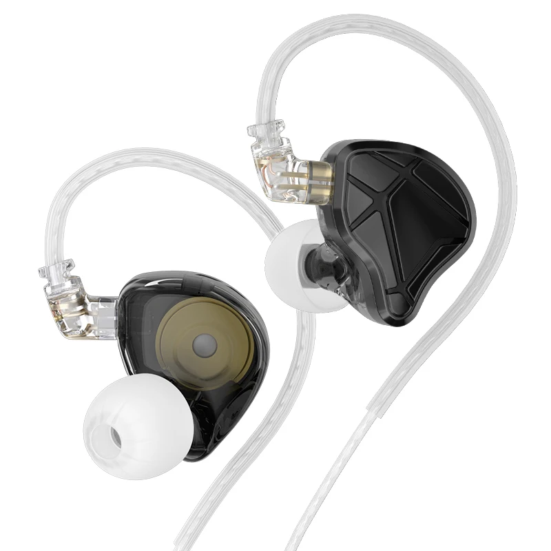 KZ ESX-ダイナミックイヤホン,12mm,低音イヤホン,ワイヤレス,シルバー