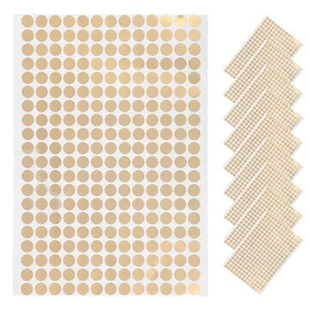 10 Pcs Gold Copperboard Round Stickers Adhesive Circle Paper Dot Labels Sealing Envelopes Coding Stationery Seal Gift Packaging 1