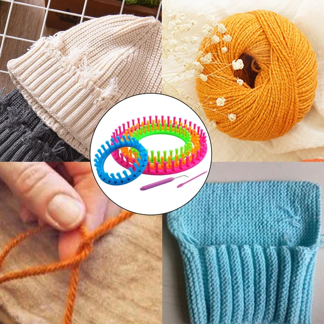 1 Set Scarf Knitter Rectangle DIY Handmade Knitting Loom Scarf Sweater Hat  Shawl Stitching Knitter Handmade Craft Weaving Tool - AliExpress