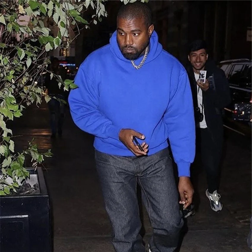 2021 флисовая толстовка kanye west мужская и женская однотонная с подкладкой сезон 6