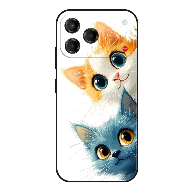 Marble Painted Soft Matte Silicone Back Cover - Elegant Design Case