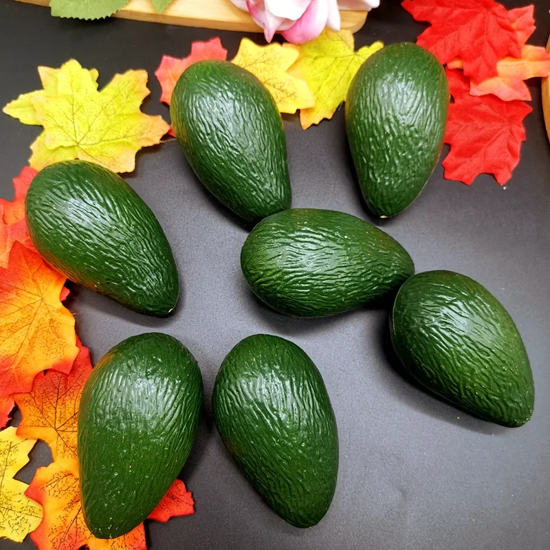 Artificial Fruits and Vegetables 5.7x9.5cm Artificial Avocado Model Plastic Fake Fruits Food Photography Props Festive & Party Supplies