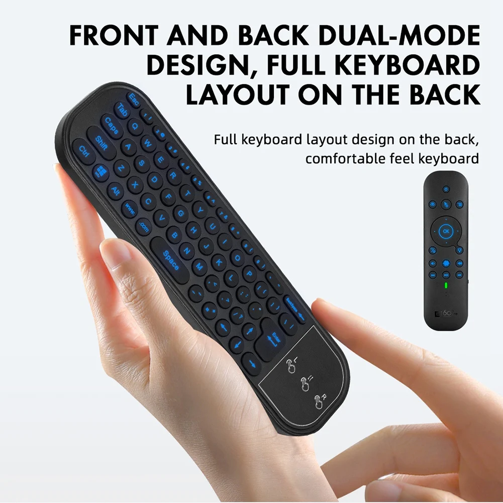 

G60S Pro Air Mouse Wireless Voice Remote Control 2.4G Bluetooth Dual Mode Remote for Computer TV BOX Projector