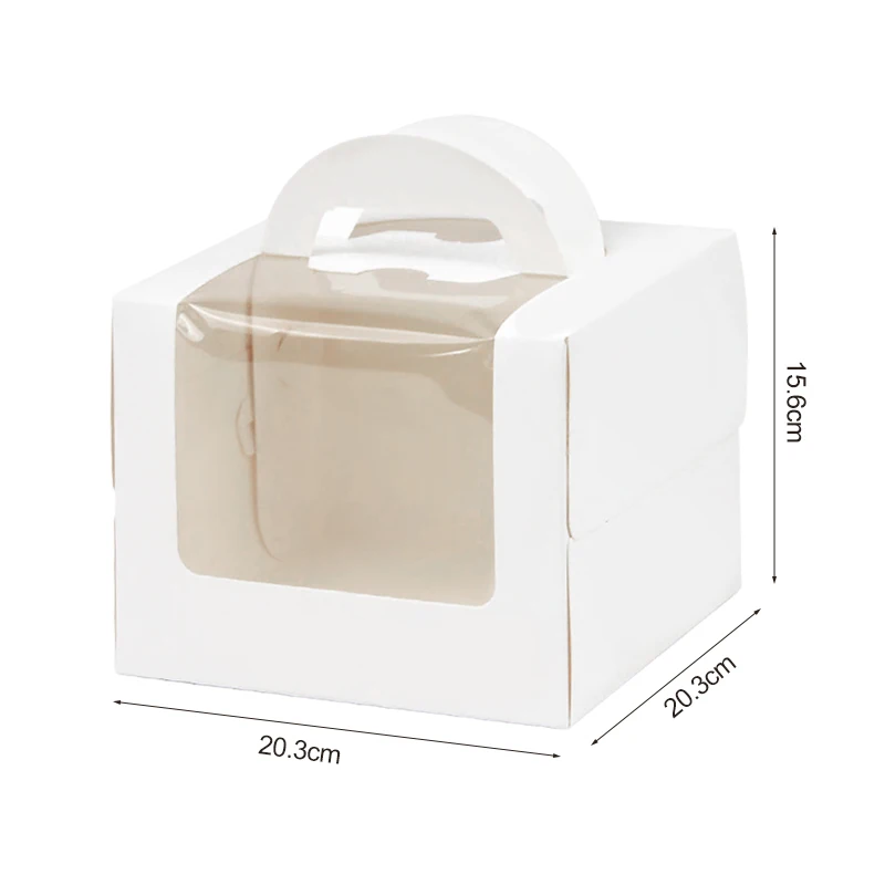 Large Cake Packaging Box Portable Muffin Cupcake Container Wedding Birthday Party Supplies Baby Shower Cookie Gift Paper Boxes