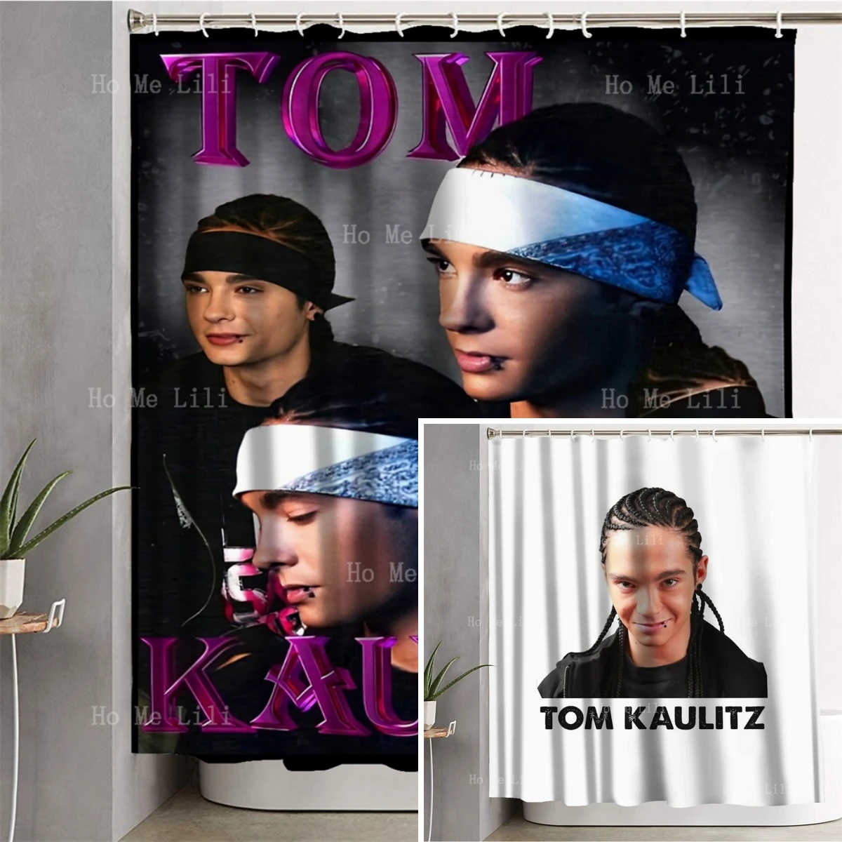 

Tom Cowlitz Of The Retro Band Tokyo Hotel Bathroom Decoration Shower Curtain
